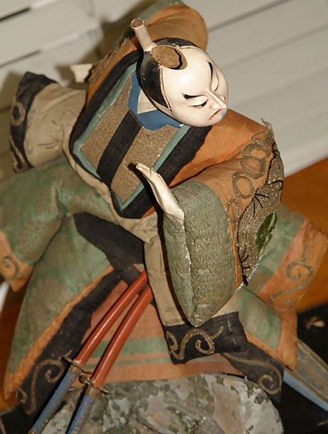 Antique Japanese Doll, Takeda Ningyo, Jyoruri Samurai