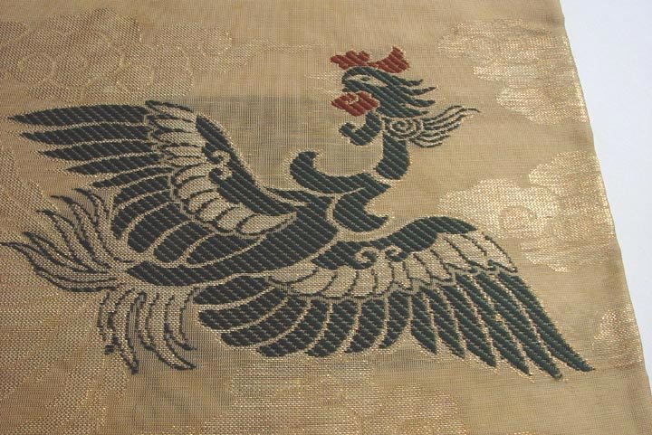 Silk Temple Cloth, uchishiki, Phoenix in Clouds