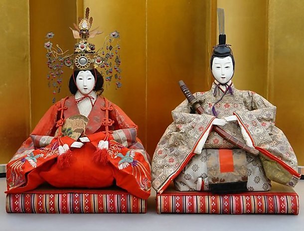 Large Antique Japanese Hina Dolls, The Imperial Dolls