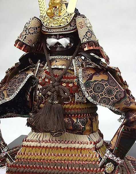Japanese Boy's Day Samurai Yoroi Armor, Kabuto Helmet