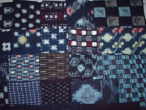 Old Japanese Textile, 26 Kasuri Fabrics