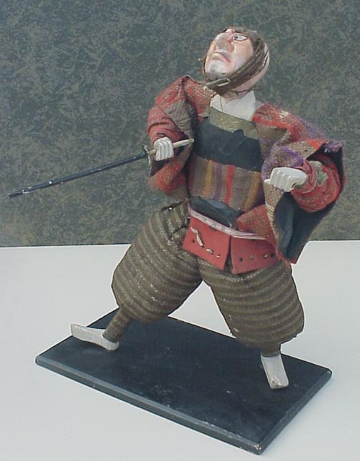 Japanese Takeda Samurai doll from Kabuki Theater