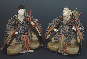 Antique Zuishin Japanese Hina Dolls