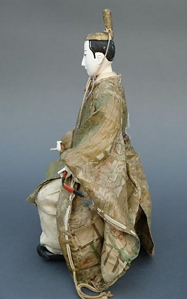 Antique Japanese Aristocrat Doll from Edo Period