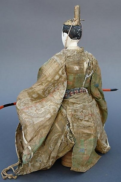 Antique Japanese Aristocrat Doll from Edo Period