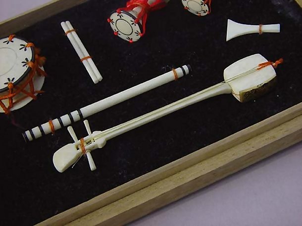 Japanese Doll Accessory, Miniture Music Instruments