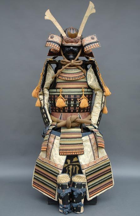 Japanese Samurai's Armor Full-Size Yoroi and Helmet