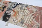 Antique Japanese Nobori Banner, The Last Battle of The Heike