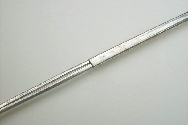 Antique Silver Kanzashi, Large Geisha Hairpin