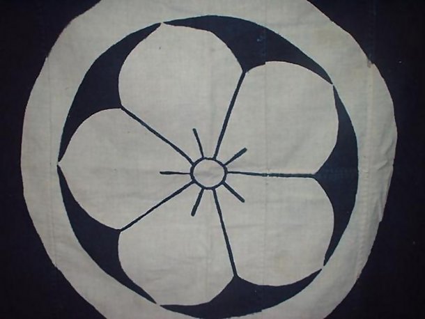 Old Japanese Indigo Bue Furoshiki Wrapping Cloth