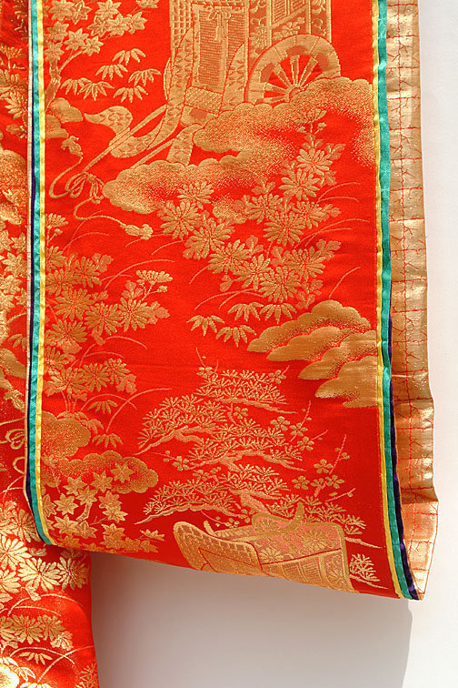 Red Japanese Wedding Gown, Juni-Hitoe Ceremonial Style