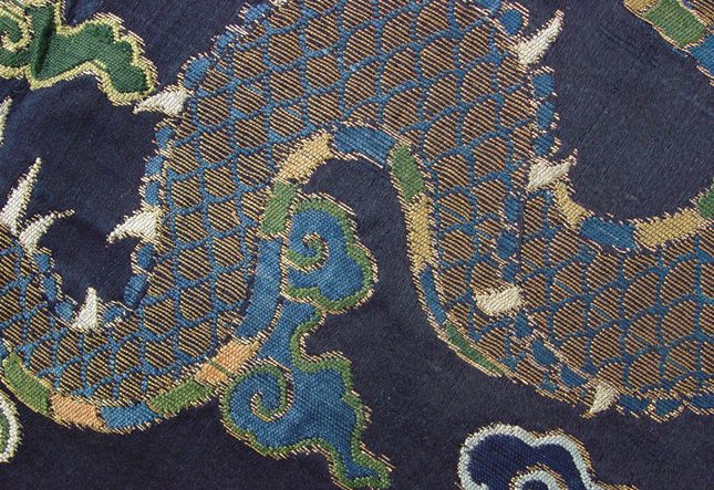 Antique Chinese Cloth, Imperial Court Dragon Robe