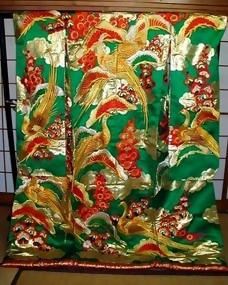 Green Japanese Wedding Kimono