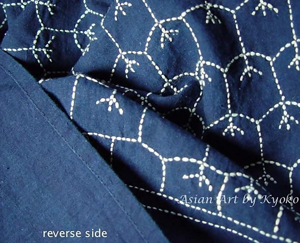 Large Cotton Cloth, Geometric Designs, Sashiko Stitch