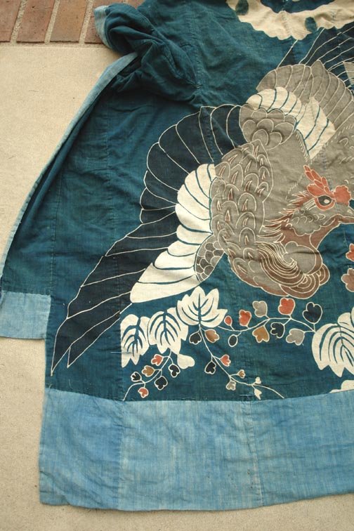 Japanese Yogi, Kimono Shape Futon Cover, Phoenix