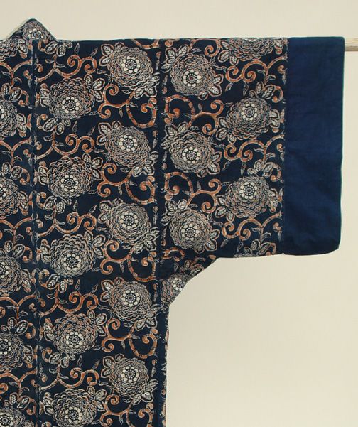 Japanese Yogi, Kimono Shape Bed Conforter, Katazome Aizome Dye