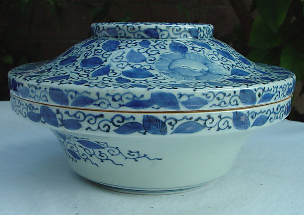 Large Imari Lidded Bowl