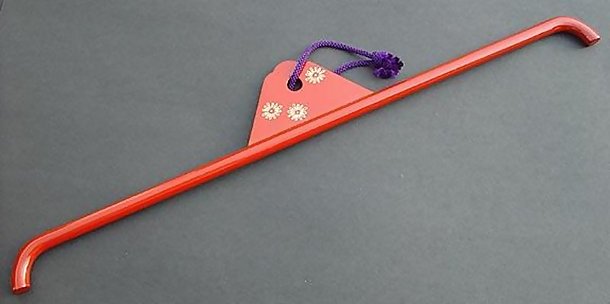 Antique Kimono Hanger: Wajima Lacquer