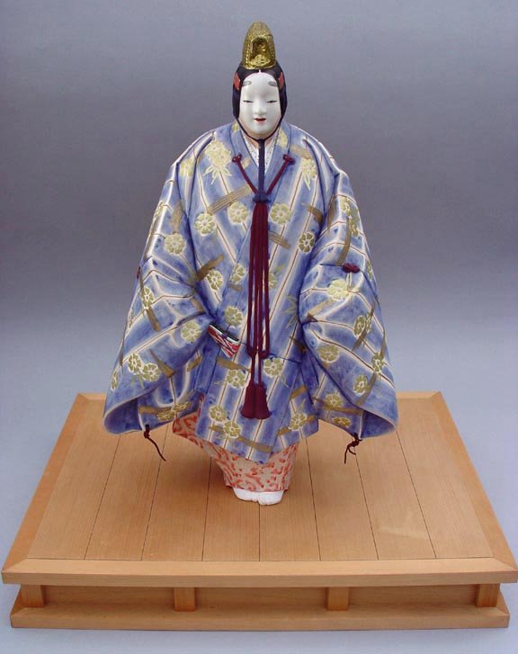 Large Hakata Ningyo (Doll) Matsukaze from Japanese Noh