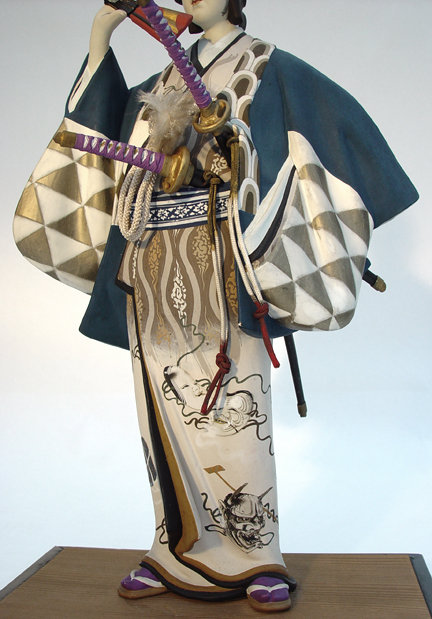 Japanese Hakata Doll,  Young  Samurai in Kabuki