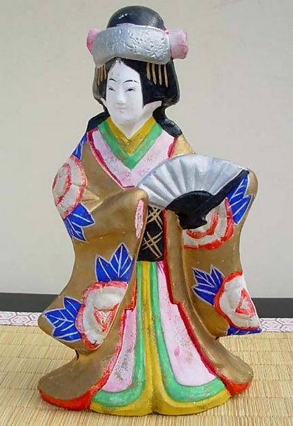 Japanese Clay Doll - Pretty Bride