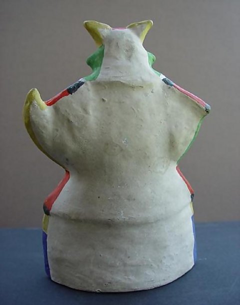 Japanese Clay Doll, Samurai Warrior in Armor