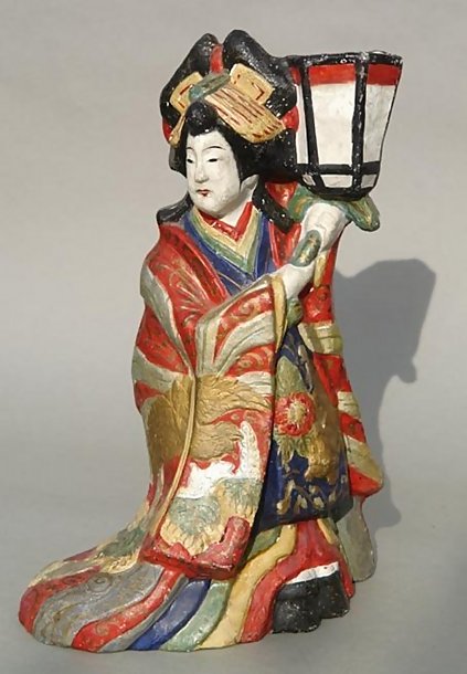 Japanese Clay Doll, Beautiful Oiran Geisha
