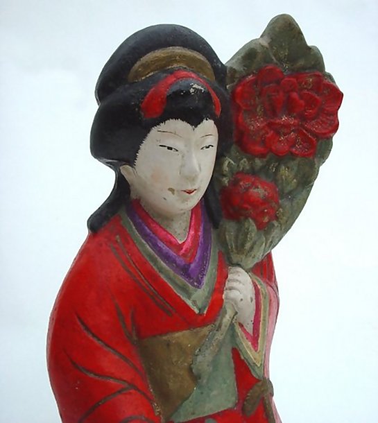 Japanese Clay Doll, Lovely Standing Girl
