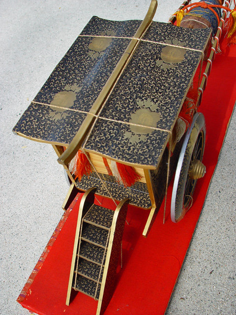 Large Imperial Ox-cart for Japanese Dolls