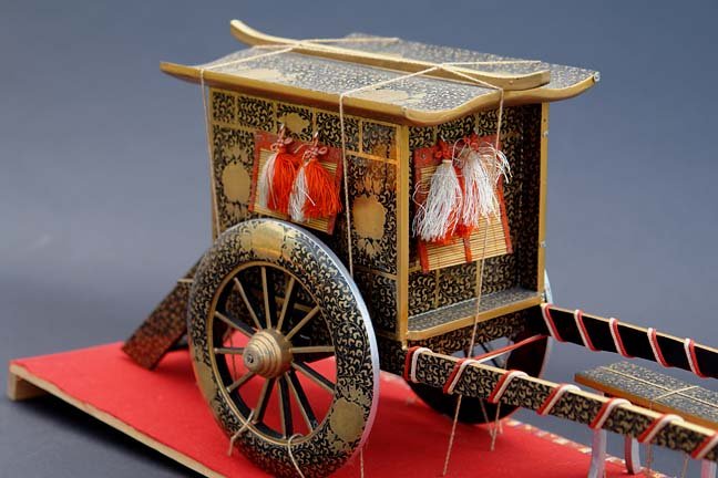 Large Imperial Ox-cart for Japanese Dolls