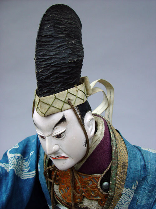 Antique Japanese Kabuki Doll in Noh Costume