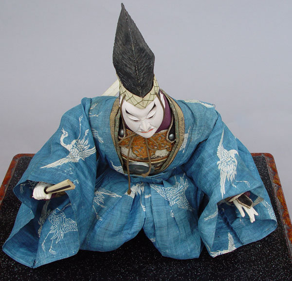 Antique Japanese Kabuki Doll in Noh Costume