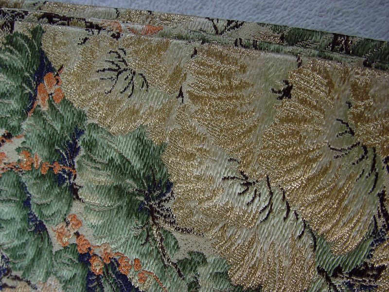 Japanese Silk Obi, View of Kyoto