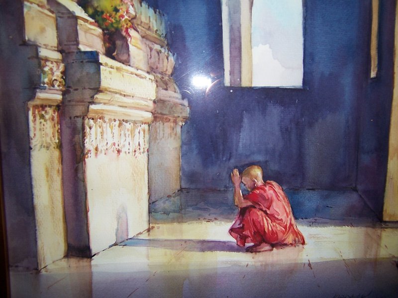 A Fine Burmese Watercolor Original