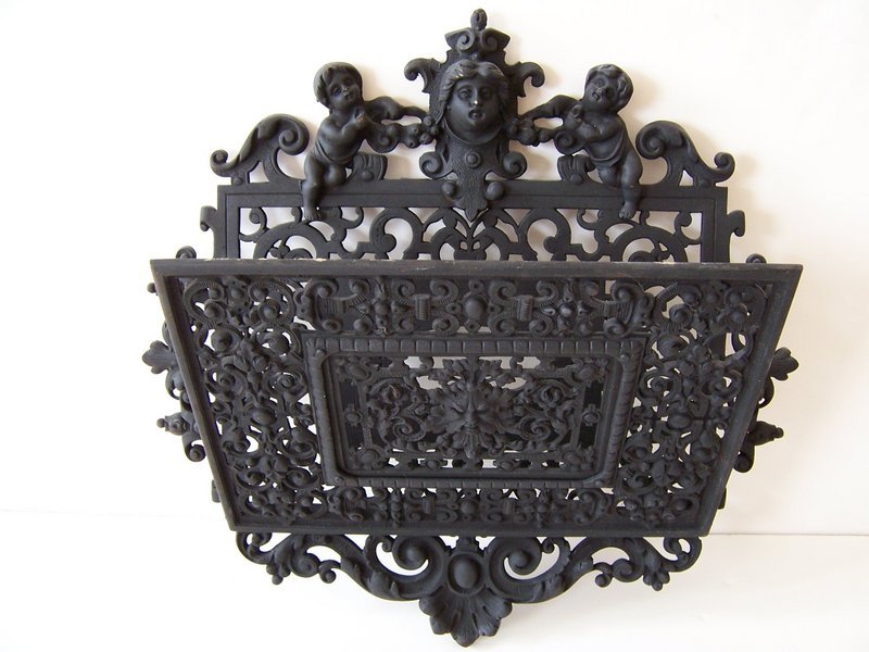 A Fine Cast Iron Letter Holder, Late 19th Century