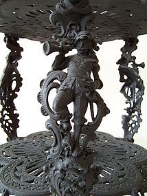 A Fine Cast Iron Plant Stand, late 19th Century