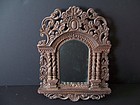 A Good Hand-Carved Peruvian Softwood Mirror from Cuzco