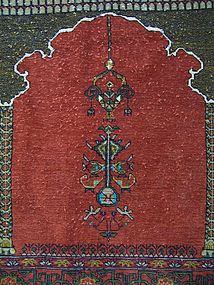 A Hand-Made Wool Prayer Rug, Persia or Caucasus