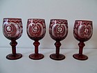 A Good Set of Egermann Bohemian Crystal Wine Glasses