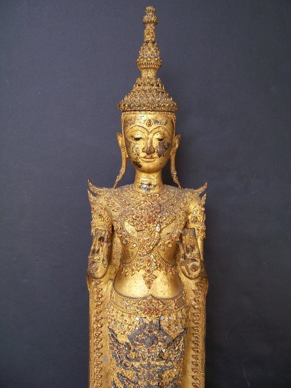 A Fine and Large Rattanakosin Bronze Buddha, 19th Cent
