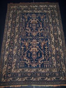 A Fine Afghani Tribal Rug, Handmade & Mineral Dyes