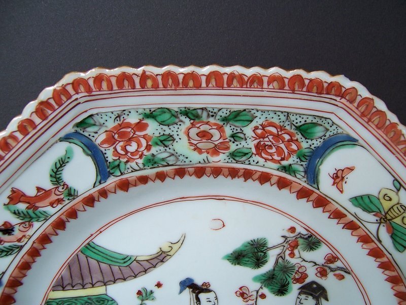 A Fine Famille Verte Dish, Kangxi Period (1662-1722)