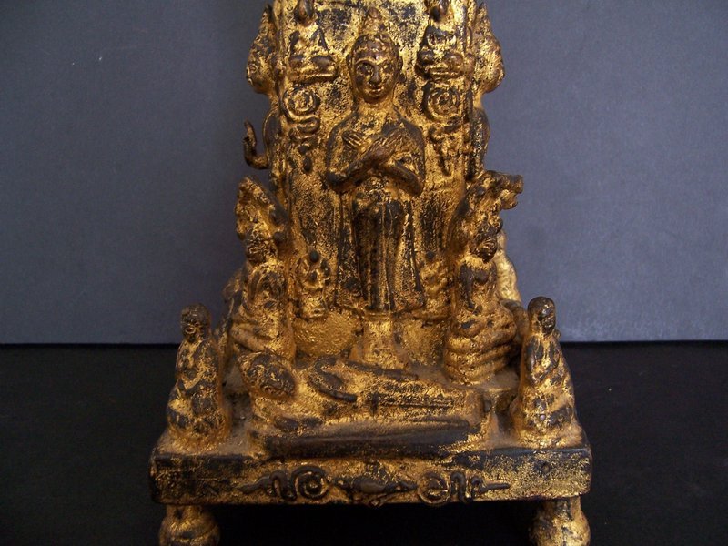 A Fine Gilt Bronze Thai Reliquary, 19th Century