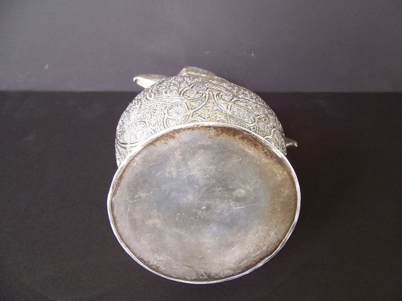 A Beautiful 19th Century Kashmiri Silver Teapot