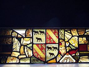 #2 of Three Fine 19th Century Stained Glass Panels