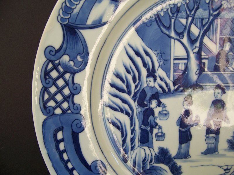 A Finely Painted Tea Production Plate, Qianlong ca 1740