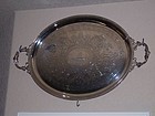 A Very Fine and Large Victorian Silver Tea Tray 1883