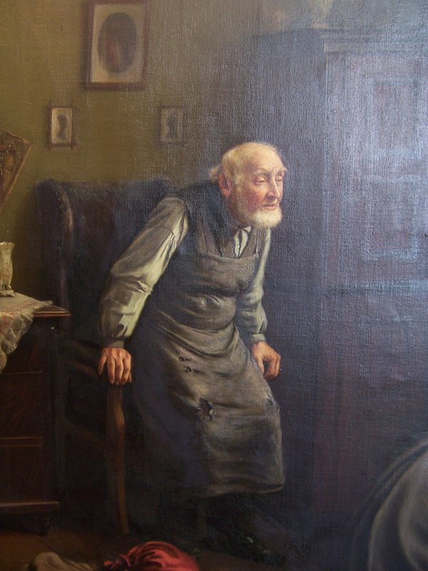 Carl Johann Spielter, &quot;Sad News,&quot; Painted in 1901