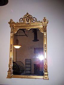 A Renaissance Revival Gilt Pier Mirror, 19th century