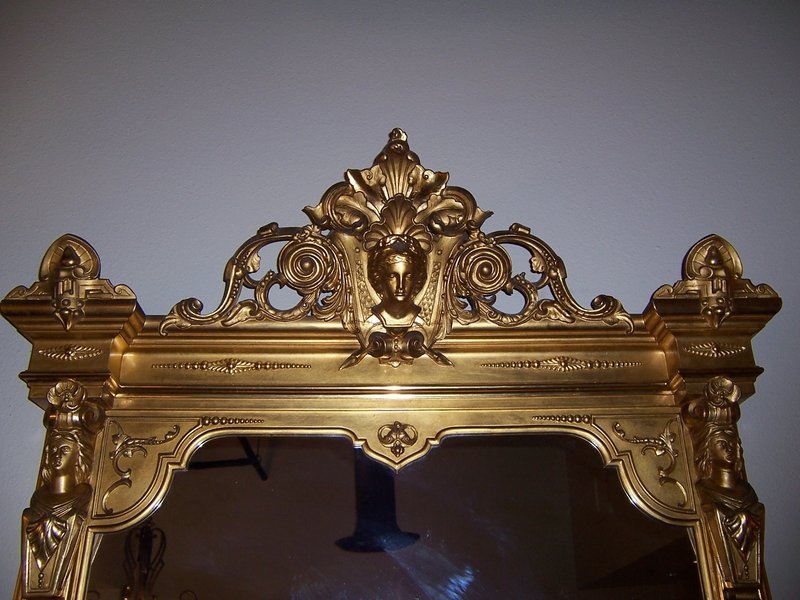 A Renaissance Revival Gilt Pier Mirror, 19th century